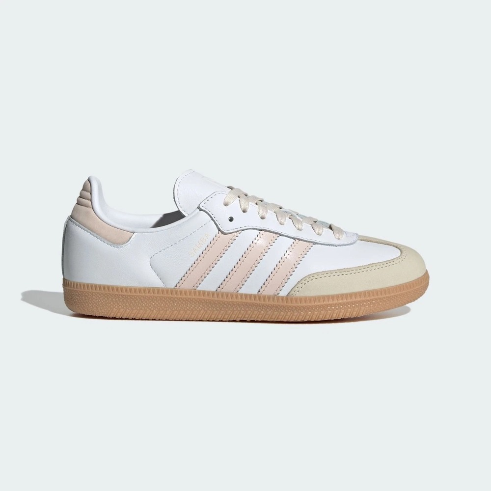 Adidas Samba OG Womens Size 11 White Pink Gum Womens Shoes Sneakers JS1351 NEW